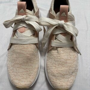 Adidas Women's Edge Lux Beige and Peach Running Shoes